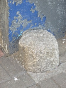 Guard Stone located on Main Street (@Brophy Farrells) (Damaged)