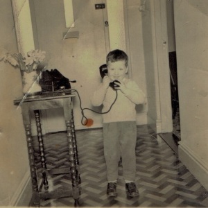 Making a telephone call in Co. Kildare in the early 1960's
