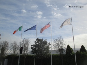 Flags Flying at Newbridge Silverware...