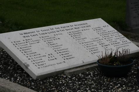 “Memory of those of the Parish of Newbridge who gave their lives in the Great War 1914-1919”